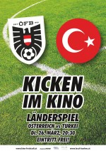 Fussball auf großer Leinwand: Österreich vs. Türkei