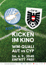 Kicken im Kino: Österreich vs. Zypern