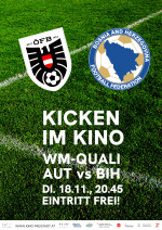 Kicken im Kino: AUT vs. BIH